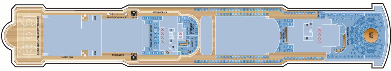 Deckplan Deck 13 – Norwegian Jewel
