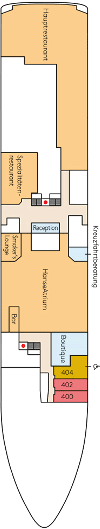 Deckplan Deck 4 – HANSEATIC spirit