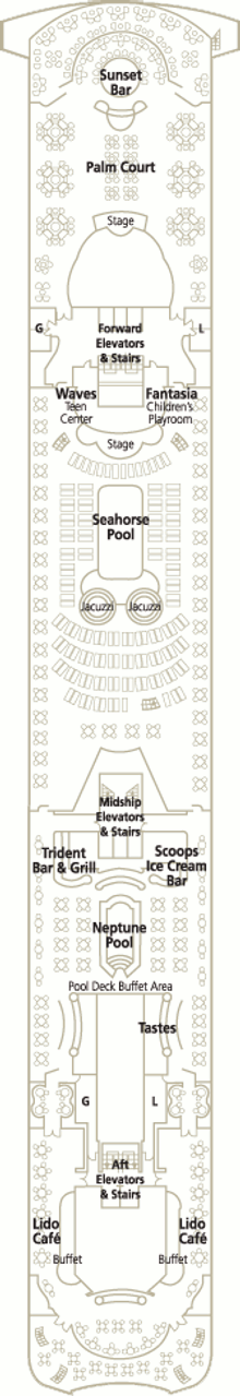 Deckplan Lido Deck – Crystal Serenity
