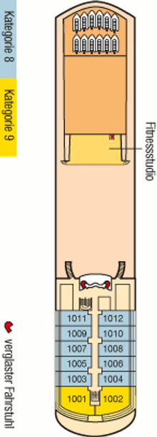Deckplan Penthouse Deck – MS Europa
