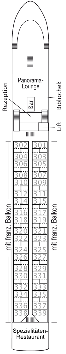 Deckplan Oriondeck – Andrea
