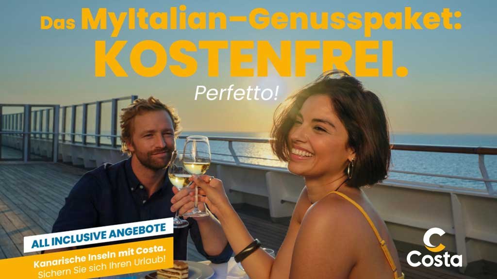 Costa - Kanaren - All Inklusive MyItalian Genußpaket geschenkt