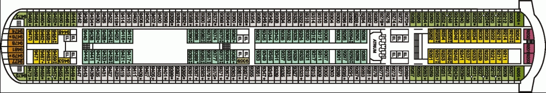 Deckplan Vista Deck – Carnival Magic