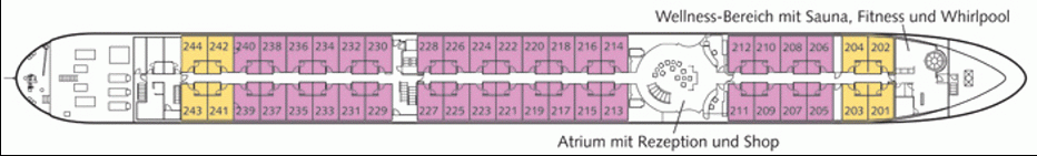 Deckplan Rheindeck – Bellejour
