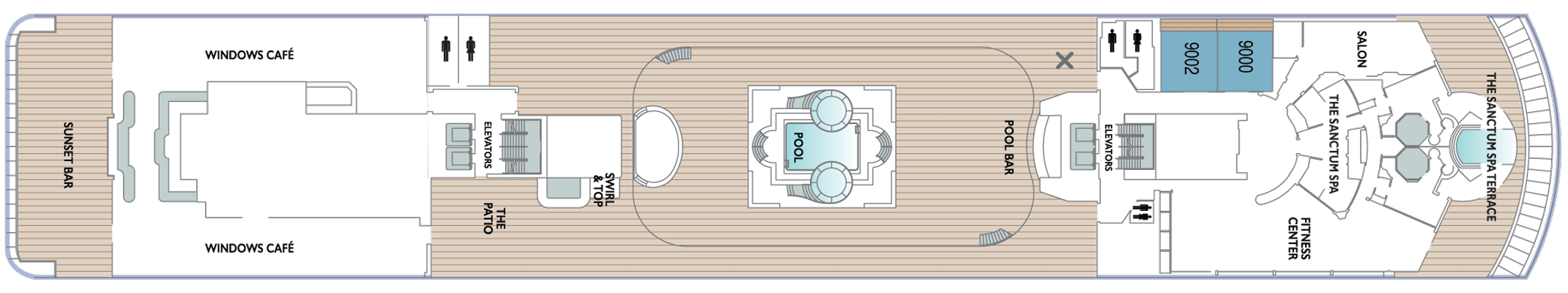 Deckplan Deck 9 – Azamara Journey