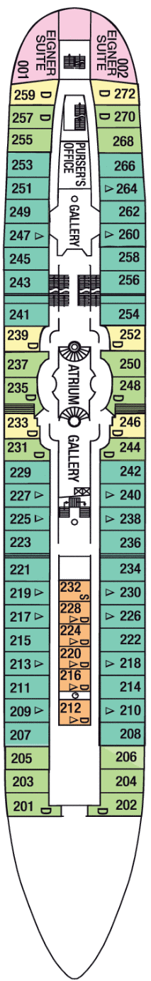 Deckplan Clipperdeck – Royal Clipper