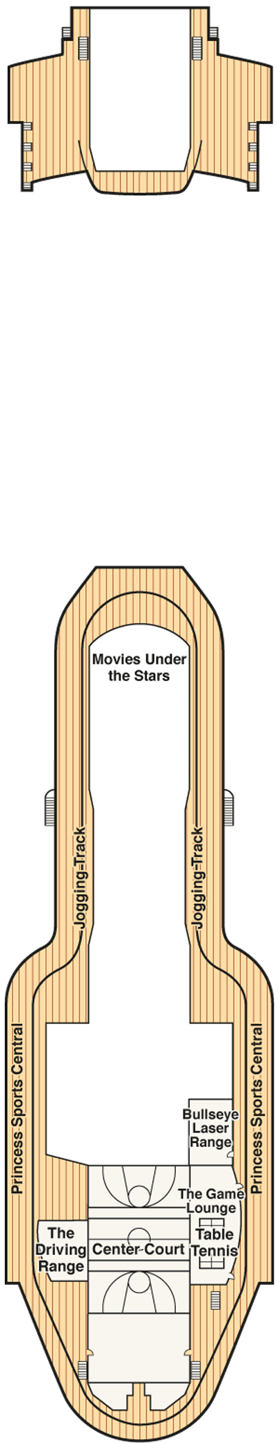 Deckplan Deck 18 Sports – Royal Princess