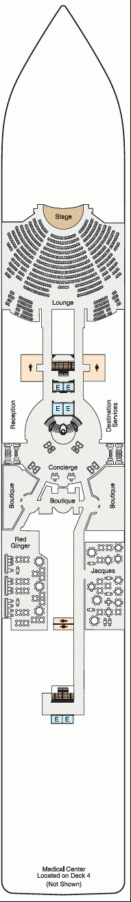 Deckplan Deck 5 – Riviera