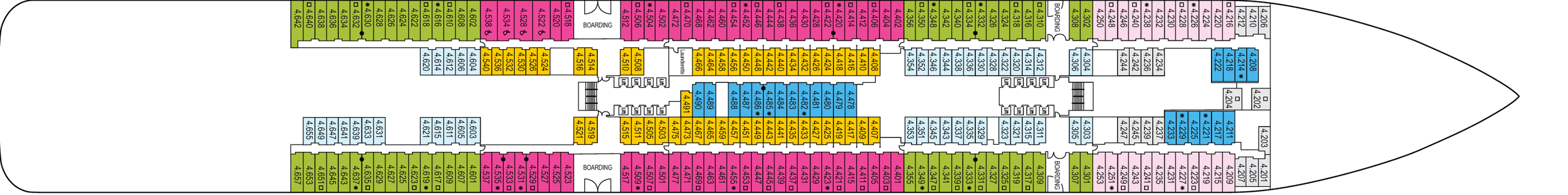 Deckplan Deck 4 – Iona