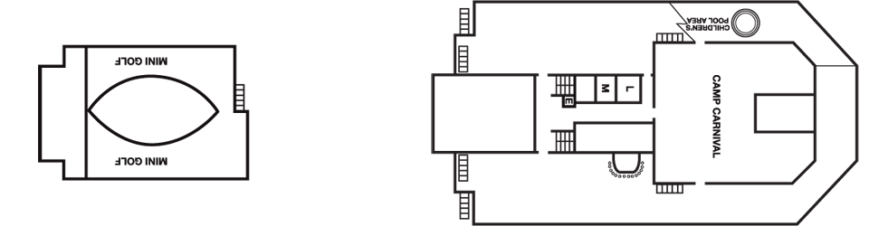 Deckplan Sun Deck – Carnival Liberty