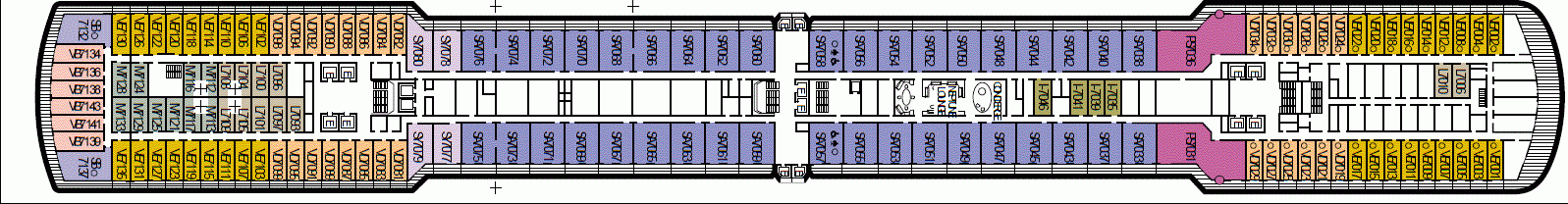 Deckplan Deck 7 - Rotterdam Deck – Eurodam