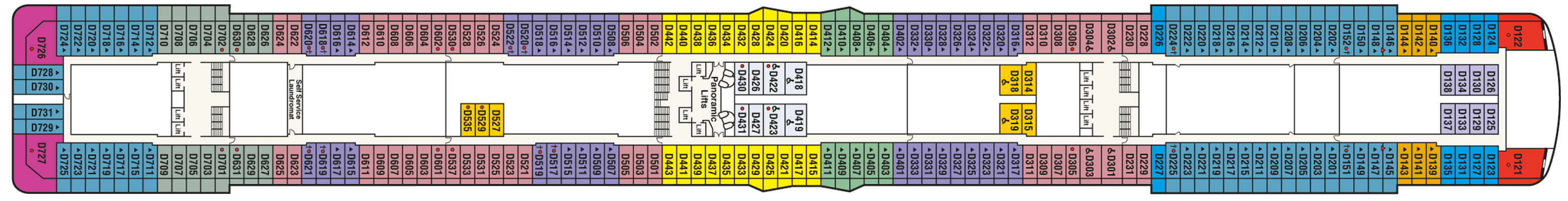 Deckplan Deck 9 Dolphin – Sky Princess