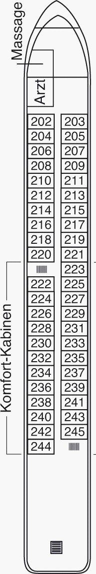 Deckplan Saturndeck – Aurelia
