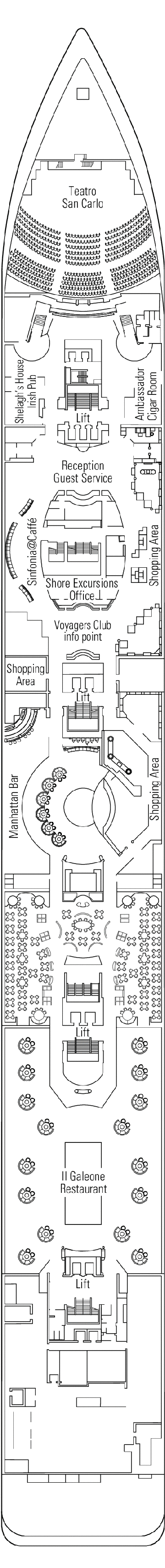 Deckplan Deck 5 - Beethoven – MSC Sinfonia