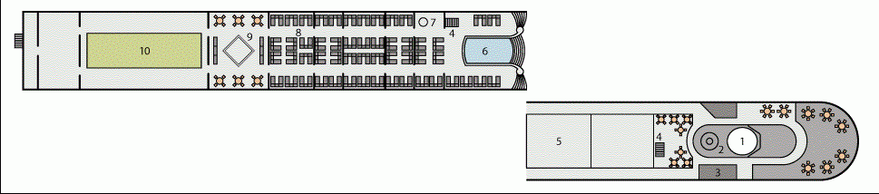 Deckplan Deck 4 – A-Rosa Flora