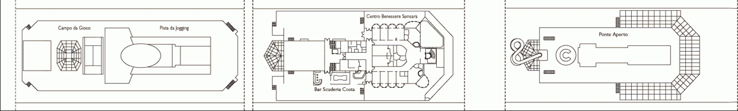 Deckplan 14 Las Duenas und12 El Prado – Costa Favolosa