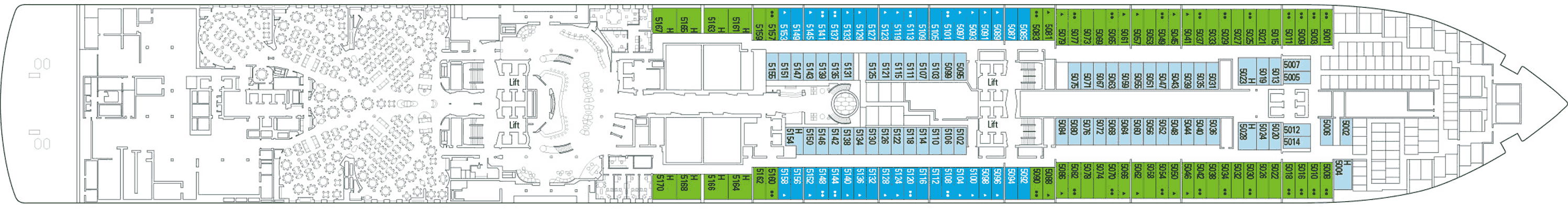Deckplan Deck 05 – MSC Seashore