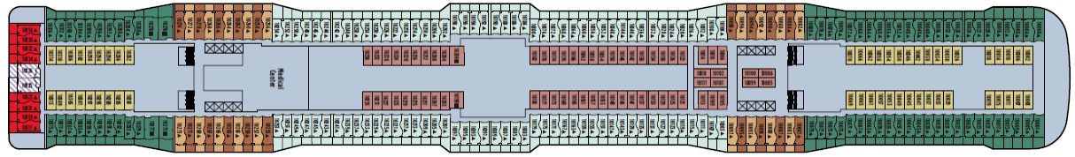 Deckplan Deck 10 – Norwegian Epic