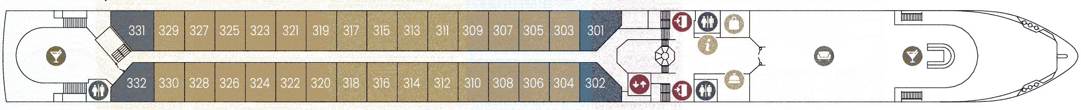 Deckplan Diamant Deck – Viva Voyage