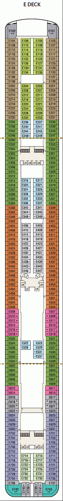 Deckplan E Deck – Britannia