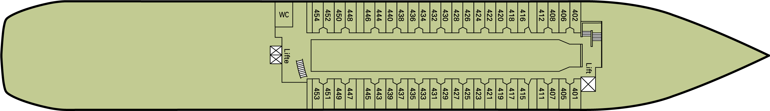 Deckplan Neptun Deck – Amadea