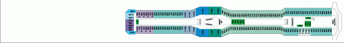 Deckplan Panorama-Deck – Celebrity Reflection