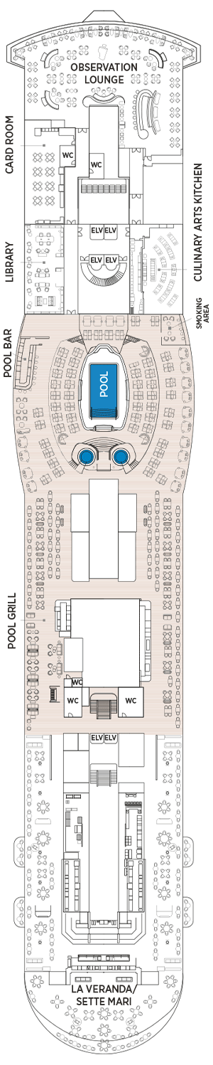 Deckplan Deck 12 – Seven Seas Prestige