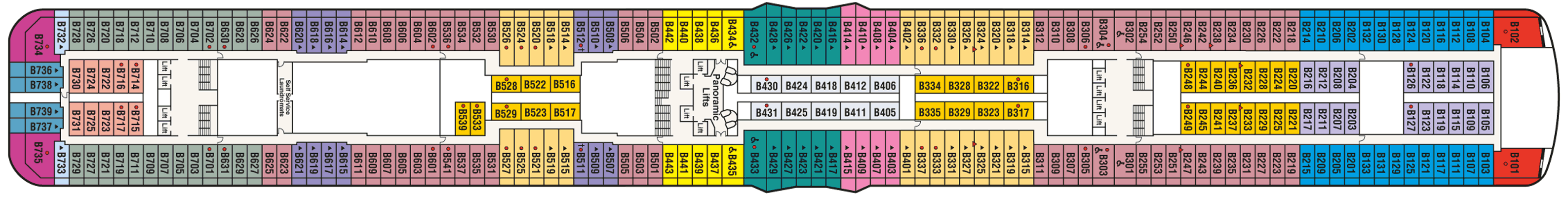 Deckplan Deck 11 Baja – Sky Princess