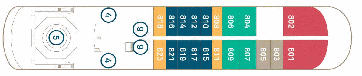 Deckplan Deck 8 – Scenic Eclipse