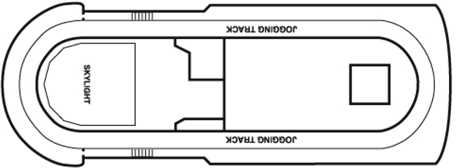 Deckplan Sun Deck – Carnival Elation