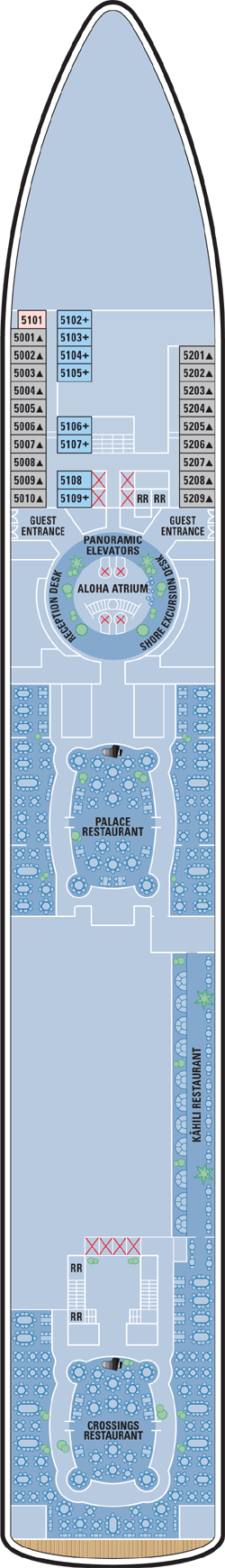 Deckplan Atlantic Deck – Norwegian Sky