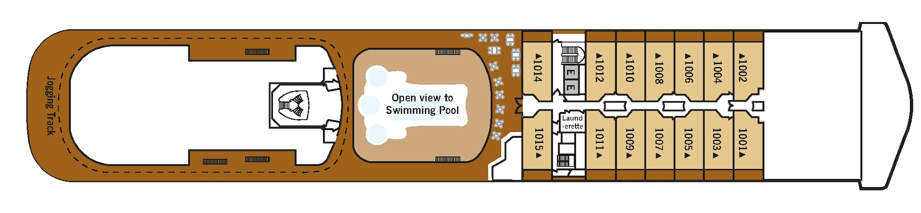 Deckplan Deck 10 – Silver Spirit