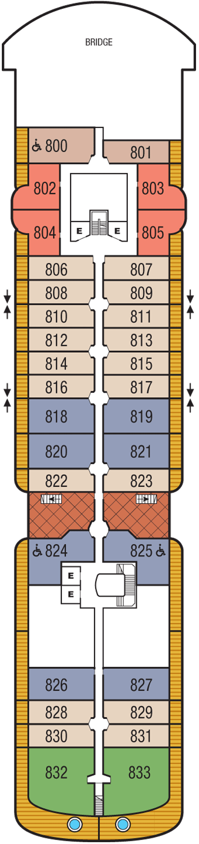 Deckplan Deck 08 – Seabourn Venture