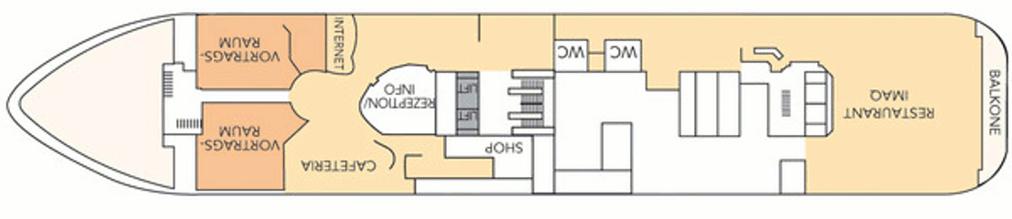 Deckplan Deck 2 – Fram