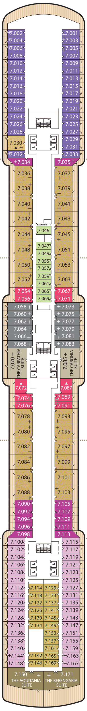 Deckplan Deck 7 – Queen Victoria