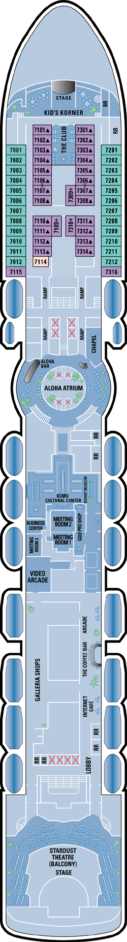 Deckplan International Deck – Norwegian Sky