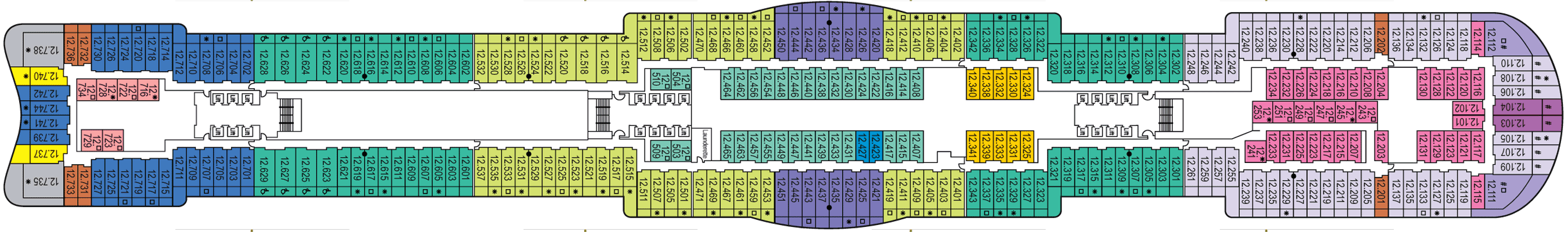 Deckplan Deck 12 – Iona