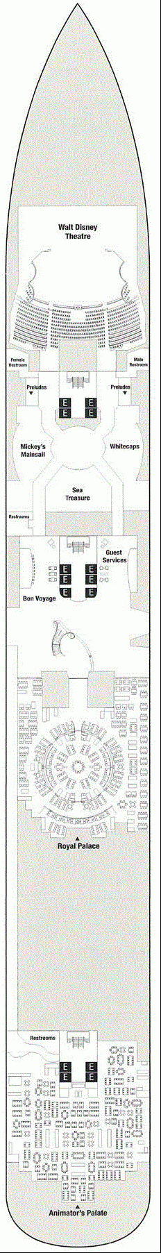 Deckplan Deck 3 – Disney Dream