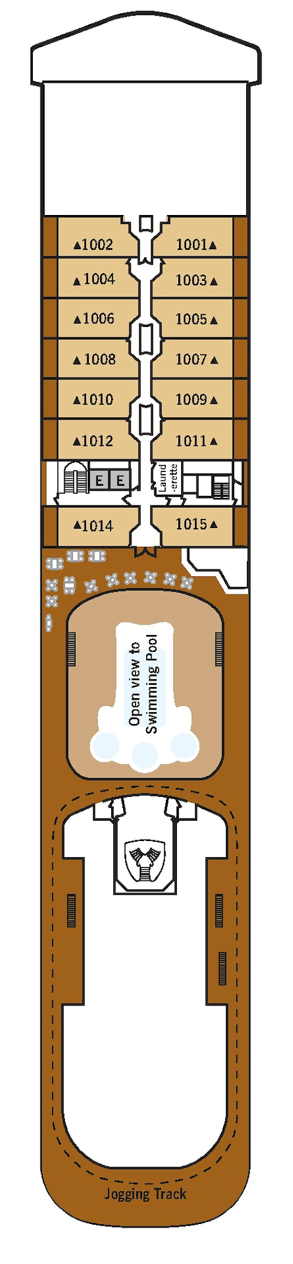 Deckplan Deck 10 – Silver Spirit
