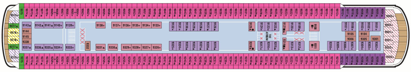 Deckplan Fjord Deck – Norwegian Sun