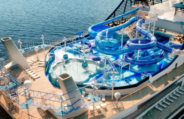 MSC-Bellissima, Polar Aquapark mit vier Rutschen