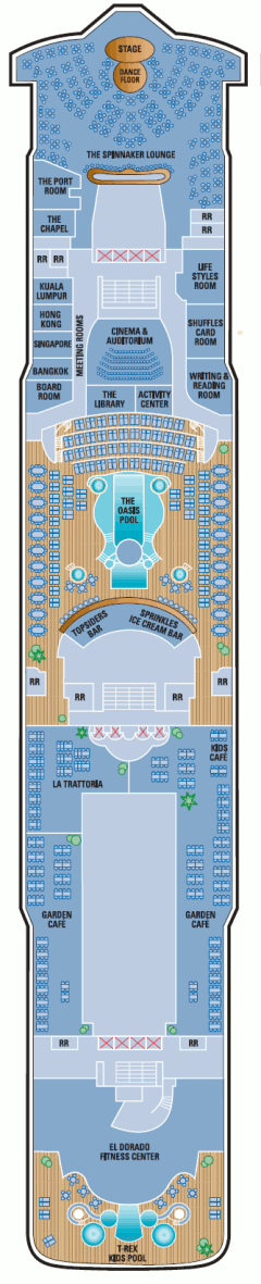 Deckplan Deck 12 – Norwegian Dawn