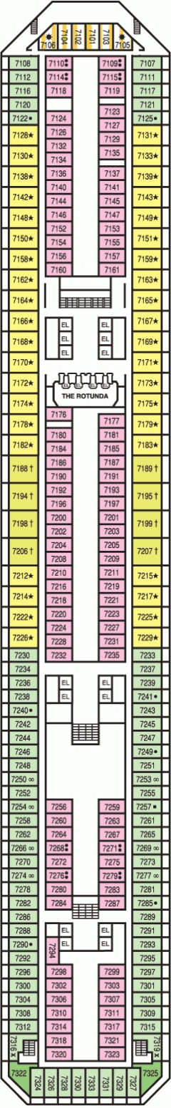 Deckplan Empress Deck – Carnival Sunshine