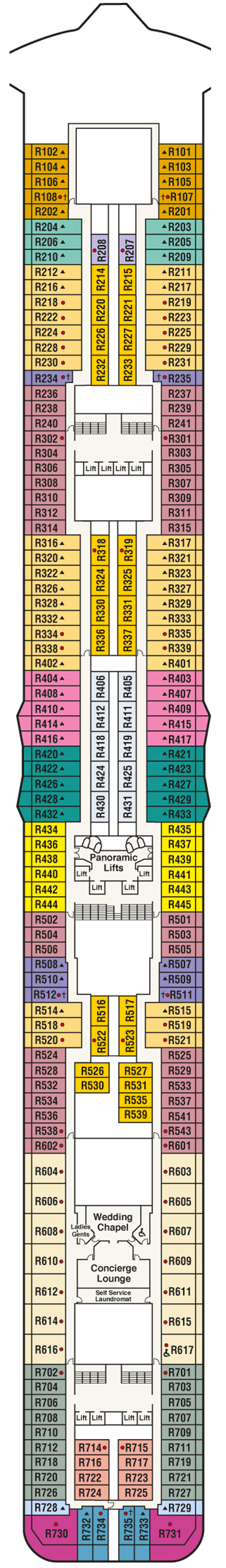 Deckplan Deck 14 Riviera – Sky Princess