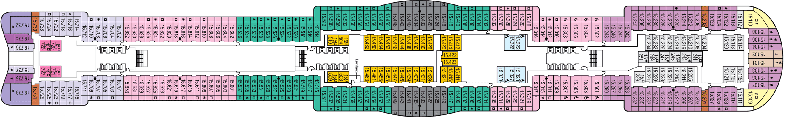 Deckplan Deck 15 – Iona