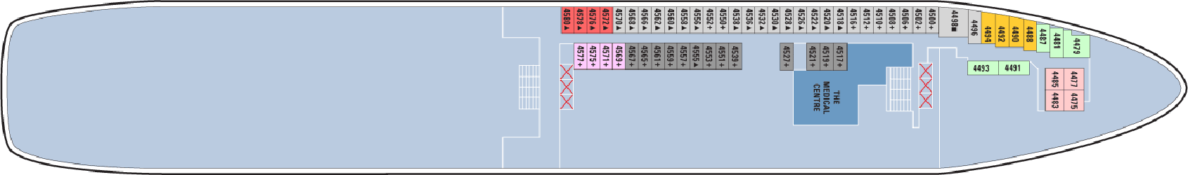 Deckplan Deck 04 – Norwegian Spirit