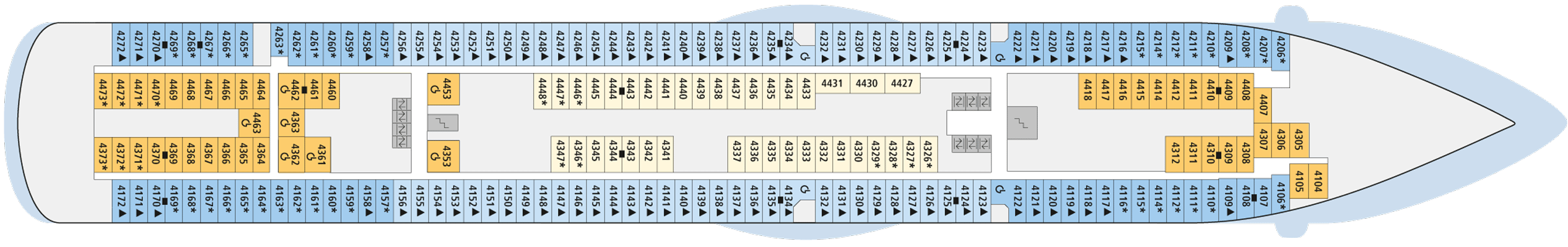 Deckplan Deck 4 – AIDAmar