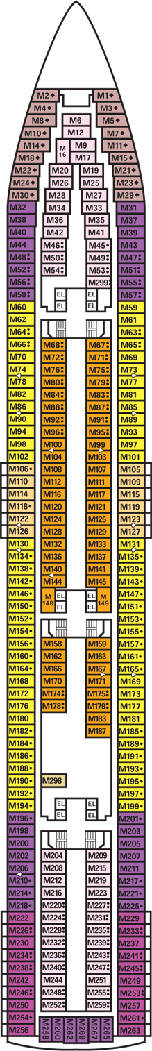 Deckplan Main Deck – Carnival Sensation