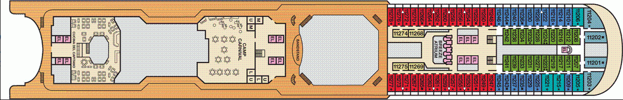 Deckplan Panorama – Carnival Breeze