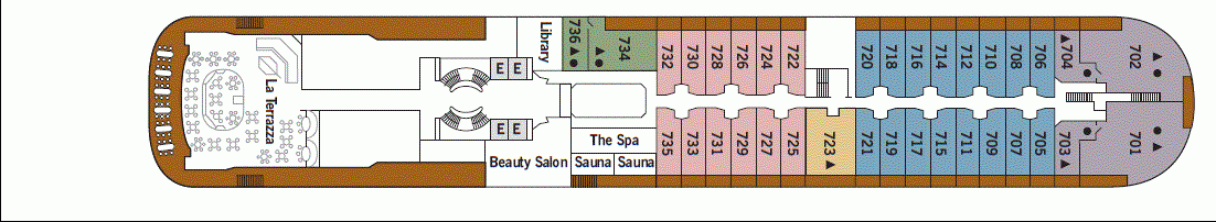 Deckplan Deck 7 – Silver Cloud